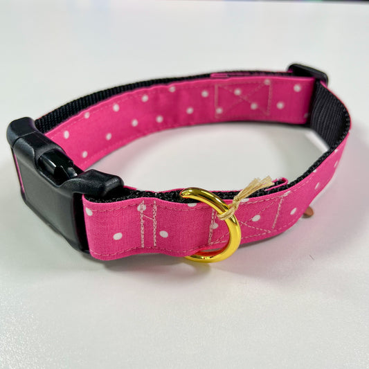 Pink Polka Dot Collar