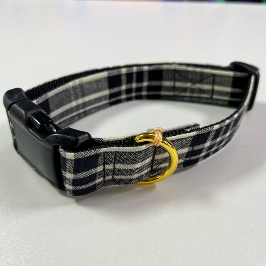 Handsome Plaid Collar